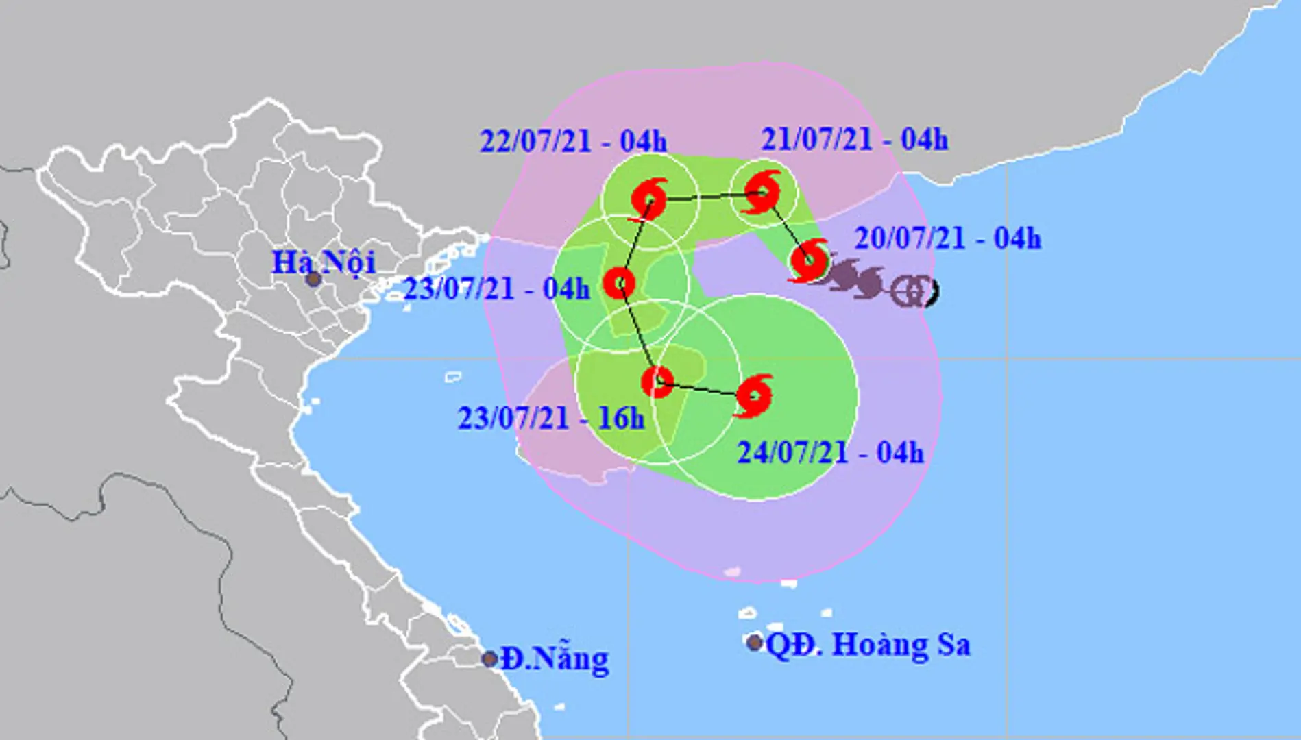 Bão số 3 mạnh thêm, có hướng di chuyển phức tạp