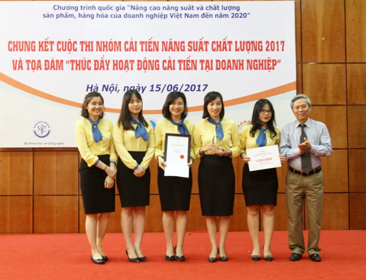 PVcomBank đạt giải Nhì toàn quốc cuộc thi “Cải tiến năng suất chất lượng 2017”