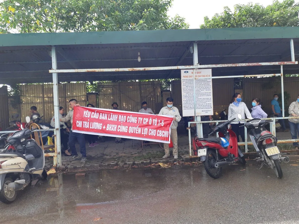 Hà Nội: Kiểm tra, xử lý thông tin báo nêu về việc công nhân Công ty Cổ phần Ô tô 1-5 bị nợ lương