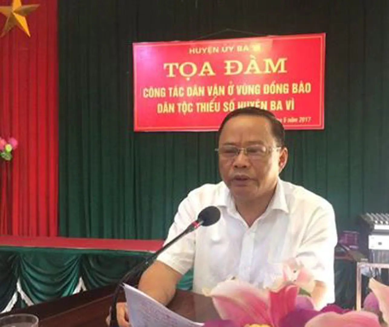 Huyện ủy Ba Vì tọa đàm: “Công tác dân vận ở vùng đồng bào dân tộc thiểu số huyện Ba Vì”