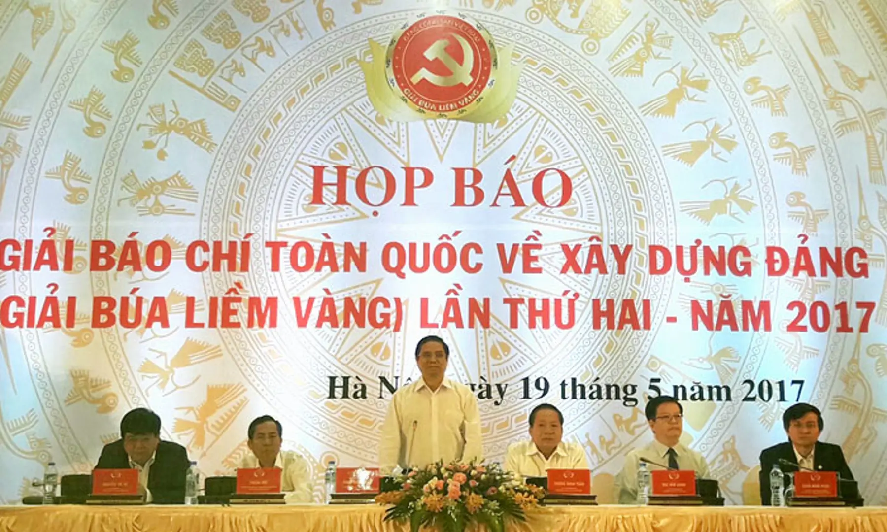 Họp báo Giải báo chí Búa liềm vàng lần hai - năm 2017