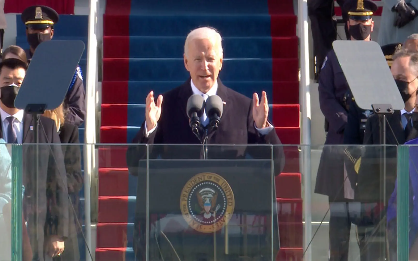 Toàn cảnh lễ nhậm chức đặc biệt của tân Tổng thống Mỹ Joe Biden