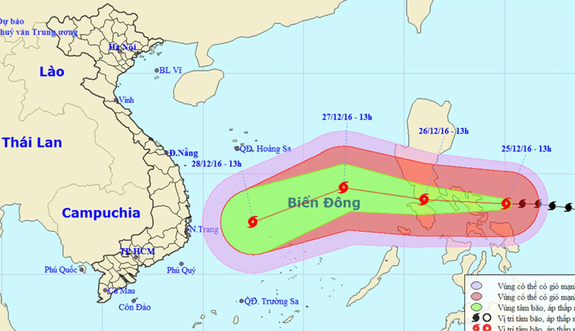 Bão Nock-ten giật trên cấp 17 đang áp sát Biển Đông