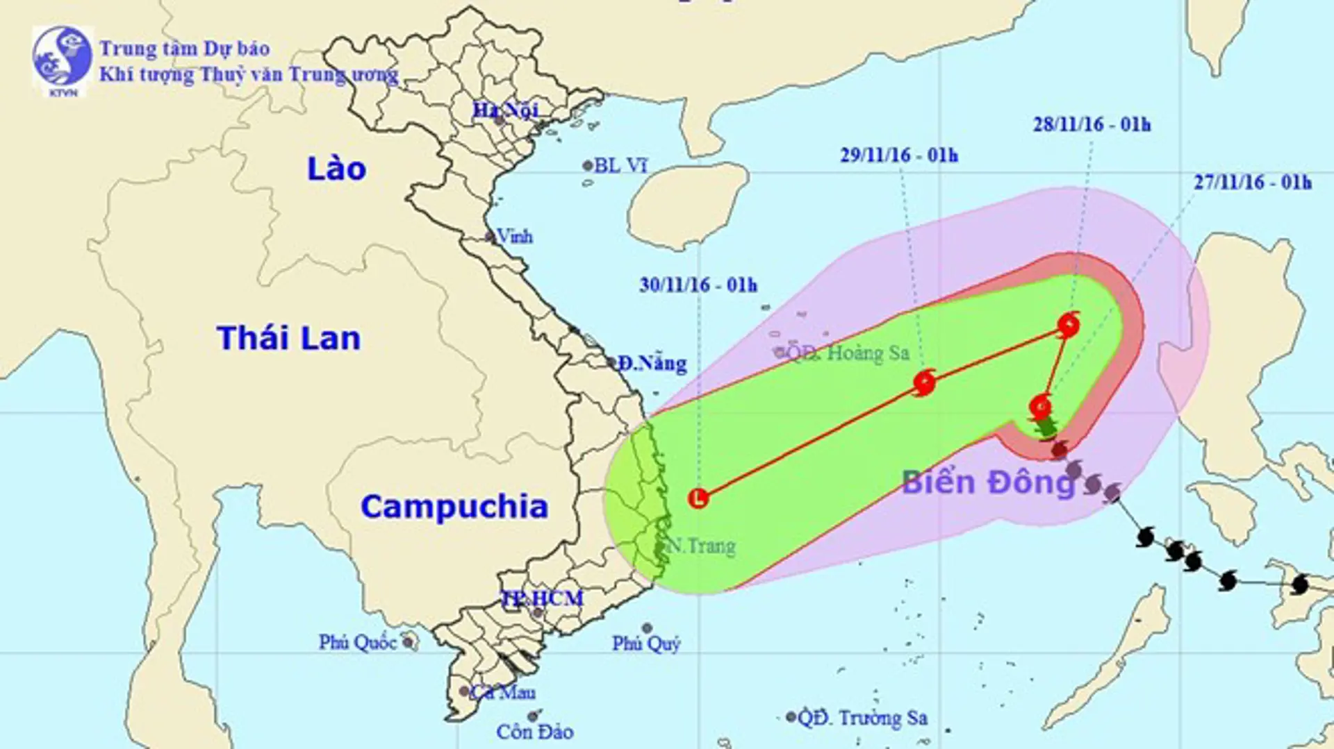 Bão số 9 có thể gây mưa to, lũ quét tại Nam Trung Bộ