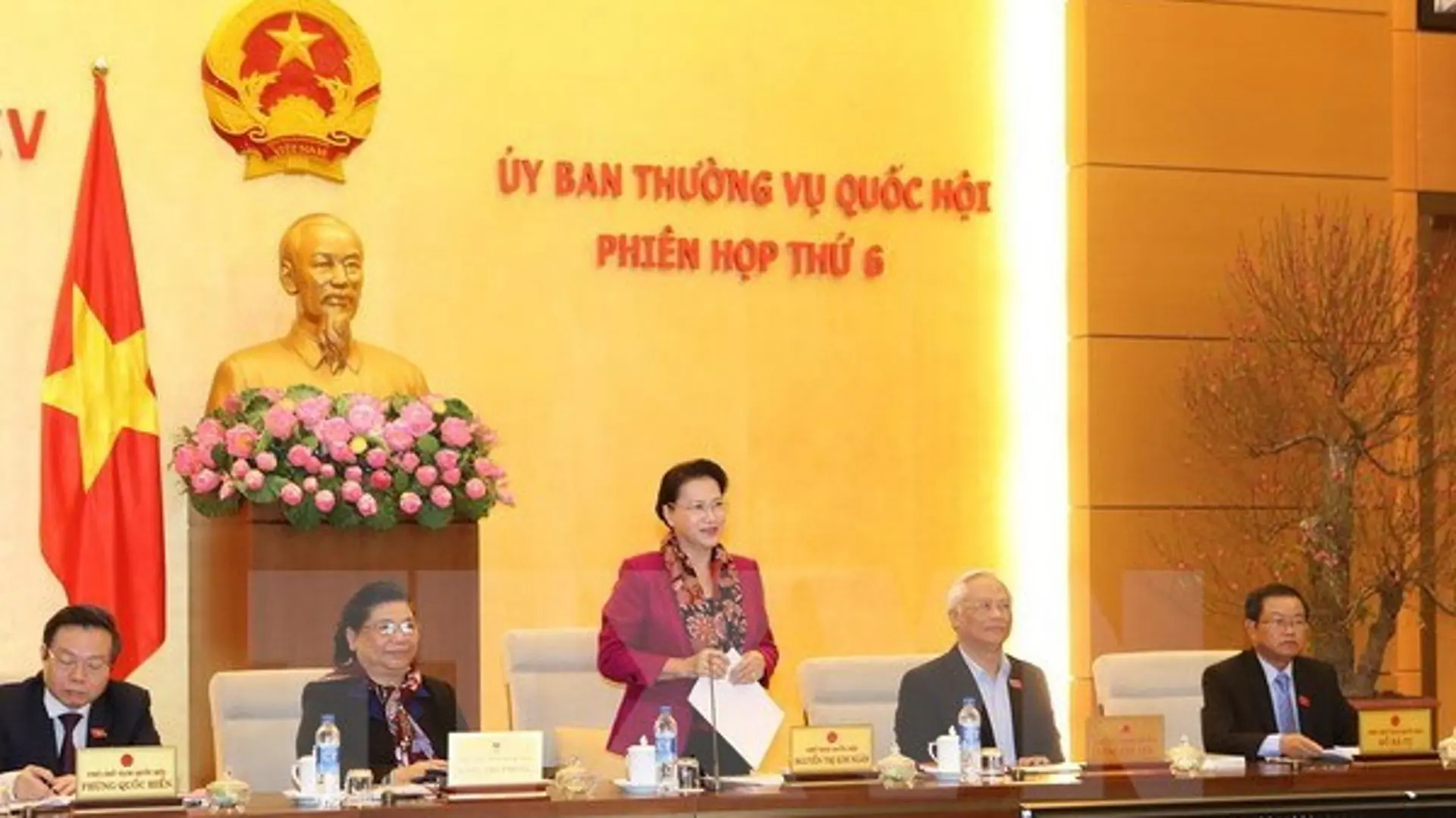 Ủy ban Thường vụ Quốc hội sẽ tiến hành 10 phiên họp trong năm 2017