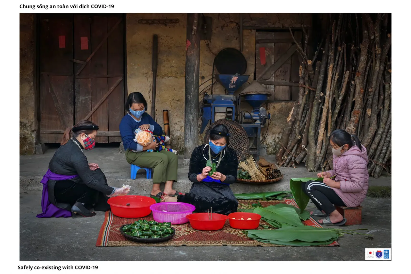 Yên Minh: Nét đẹp trong lao động kết hợp với phòng chống Covid-19