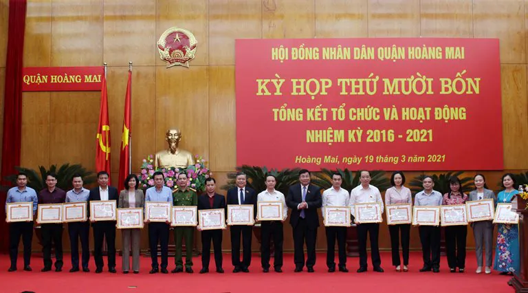 Quận Hoàng Mai tổng kết hoạt động HĐND nhiệm kỳ 2016 - 2021