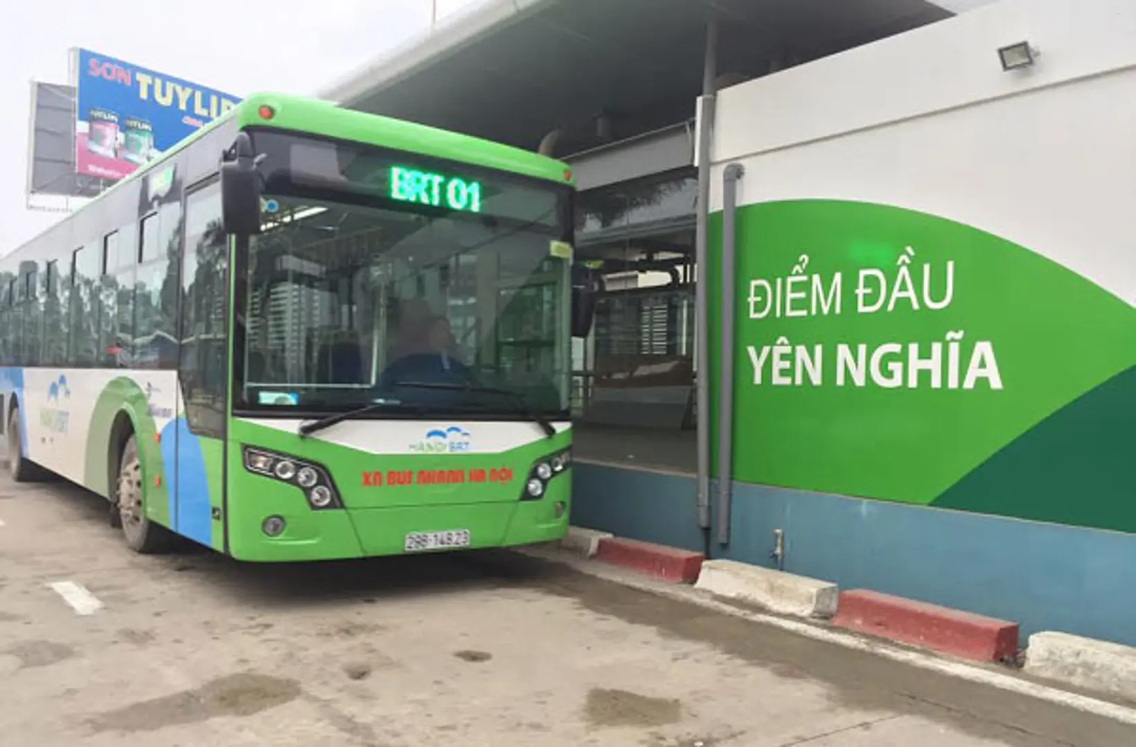 Thông tin chính thức về các hạng mục đầu tư tuyến buýt BRT 01