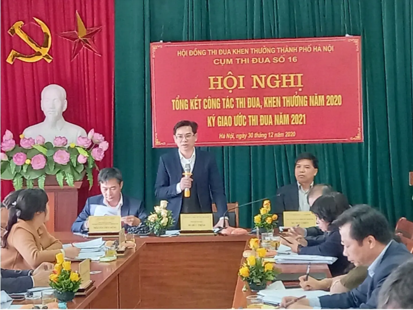 Hà Nội: Cụm thi đua số 16 ký giao ước thi đua năm 2021