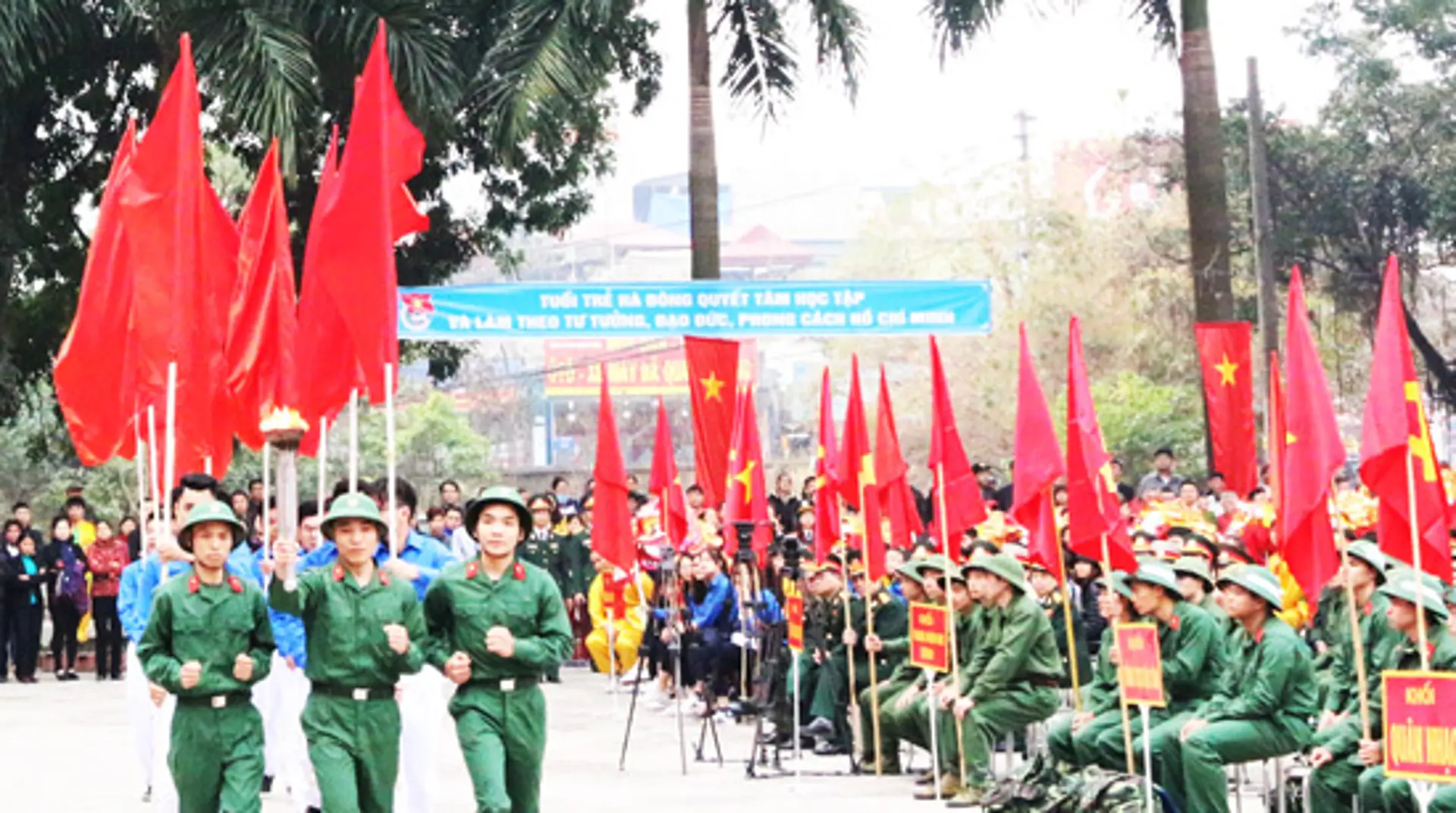 Hà Đông đạt 100% chỉ tiêu thanh niên lên đường nhập ngũ