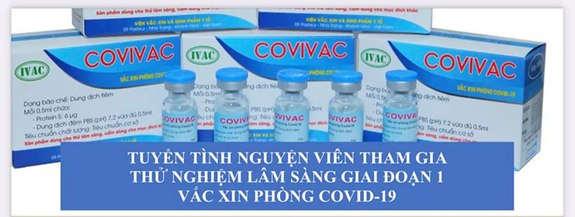 Tuyển tình nguyện viên 40-59 tuổi tham gia nghiên cứu thử nghiệm lâm sàng vaccine Covivac