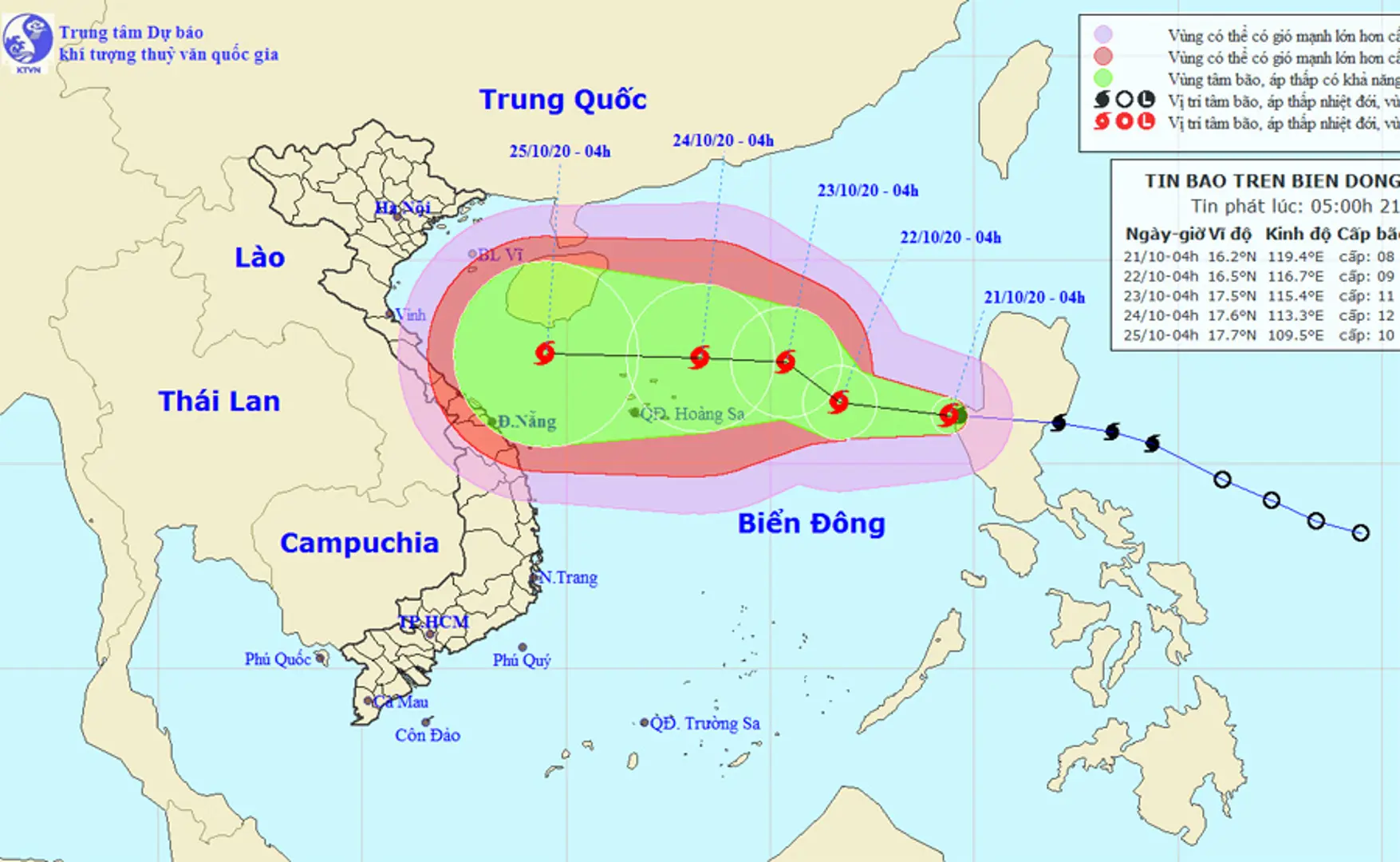 Bão Saudel vào Biển Đông, có khả năng mạnh thêm