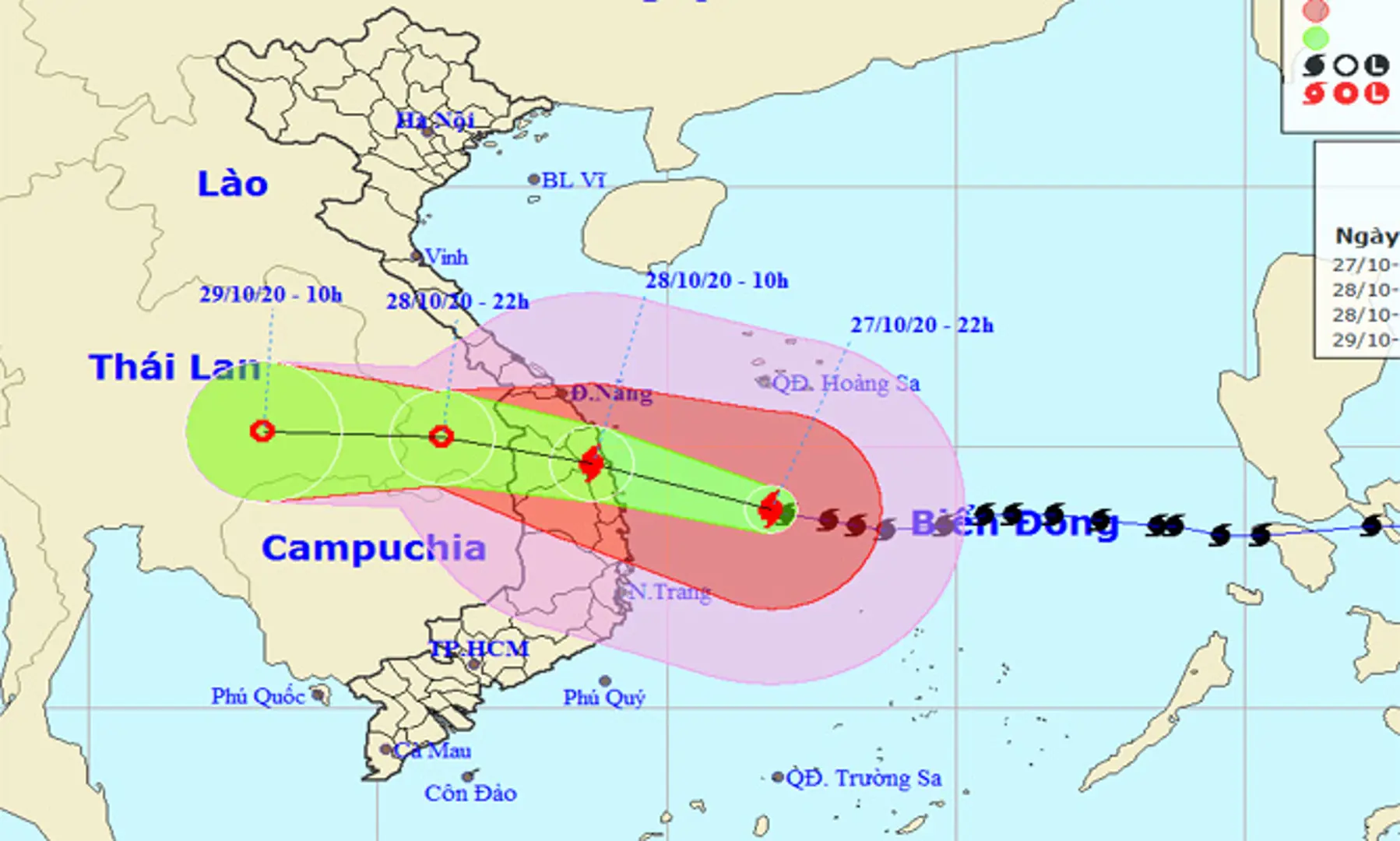 Bão số 9 cách Phú Yên 280km, Lý Sơn gió đã giật cấp 10