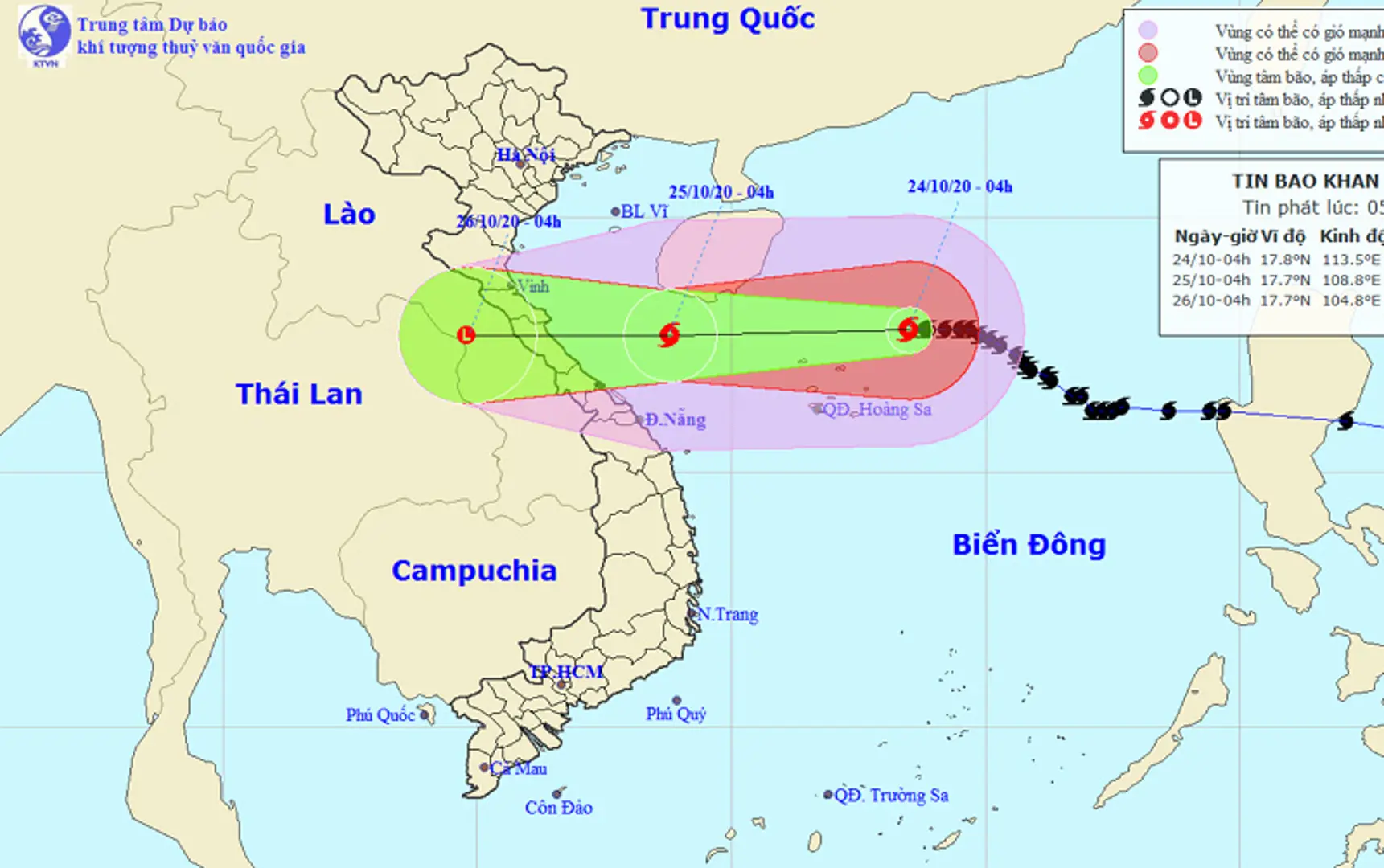 Bão số 8 cách quần đảo Hoàng Sa khoảng 160km, ở Vịnh Bắc Bộ biển động rất mạnh