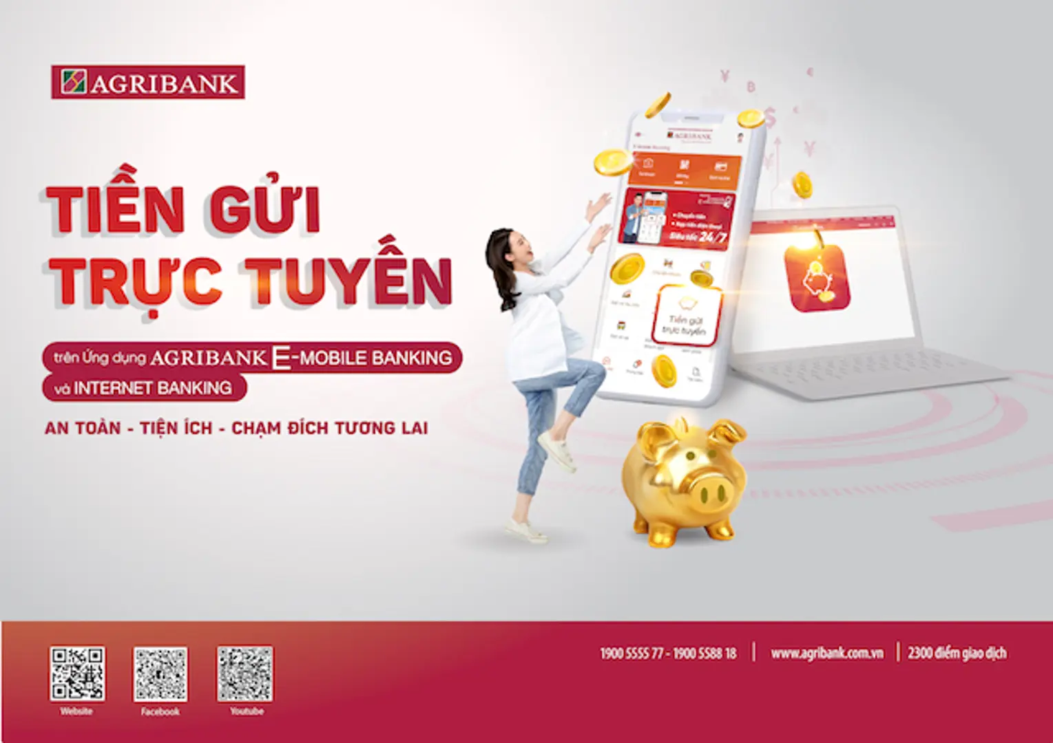 Tính năng “Tiền gửi trực tuyến” siêu tiện lợi trên ứng dụng Agribank E-Mobile Banking