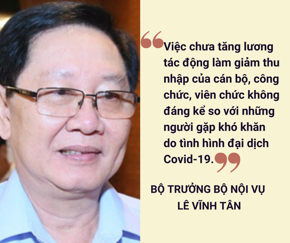 Bộ trưởng Nội vụ nổ về lương