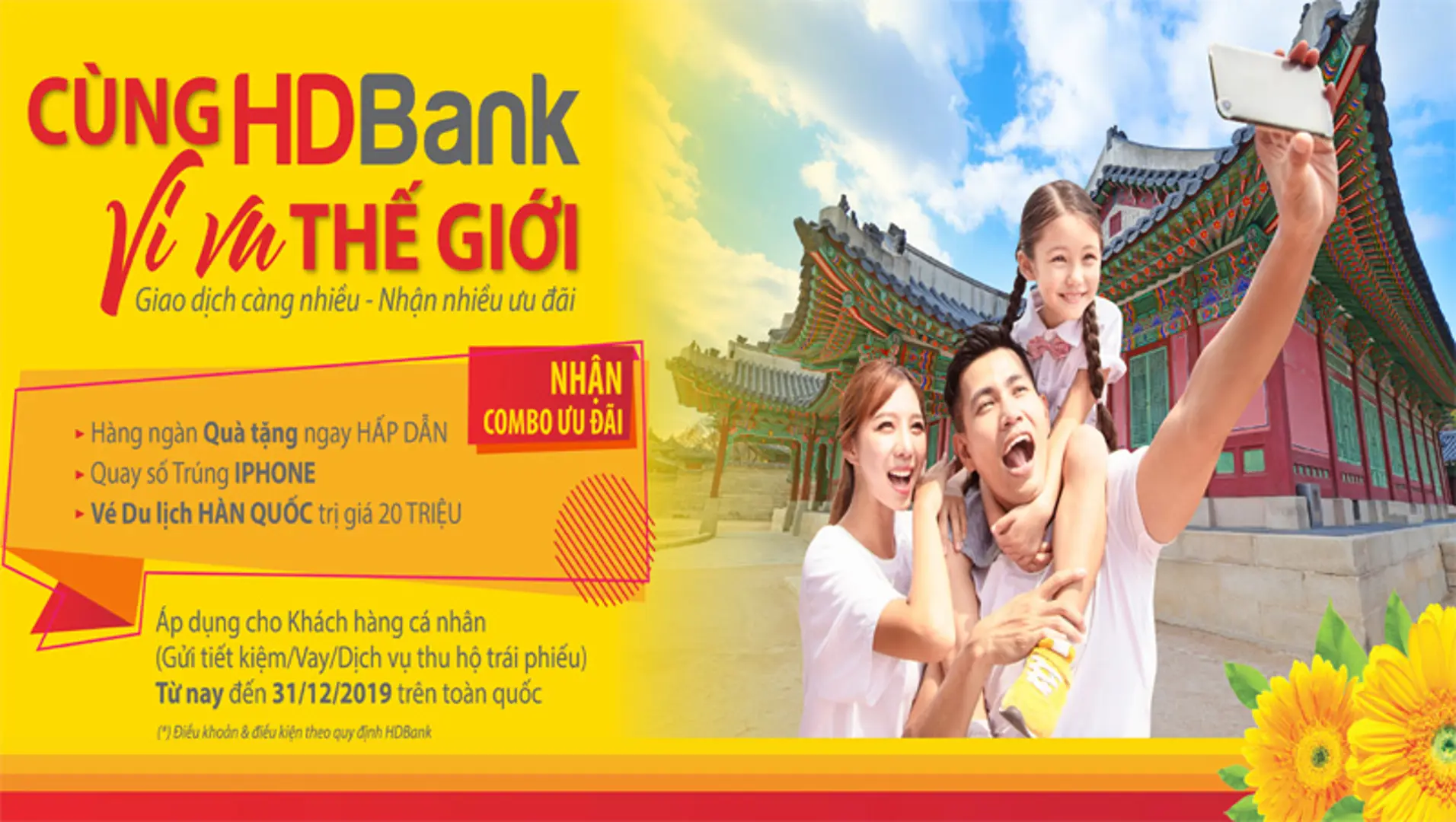 Cơ hội khám phá Hàn Quốc với chương trình "Cùng HDBank vi vu thế giới"