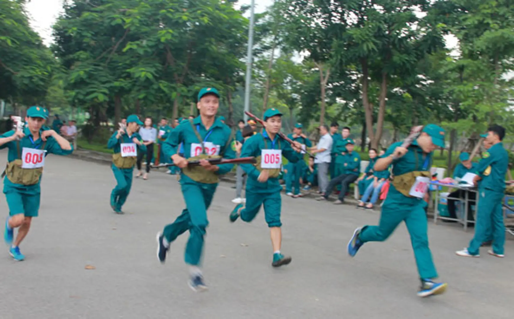 Khai mạc Hội thao quốc phòng lực lượng dân quân tự vệ quận Cầu Giấy