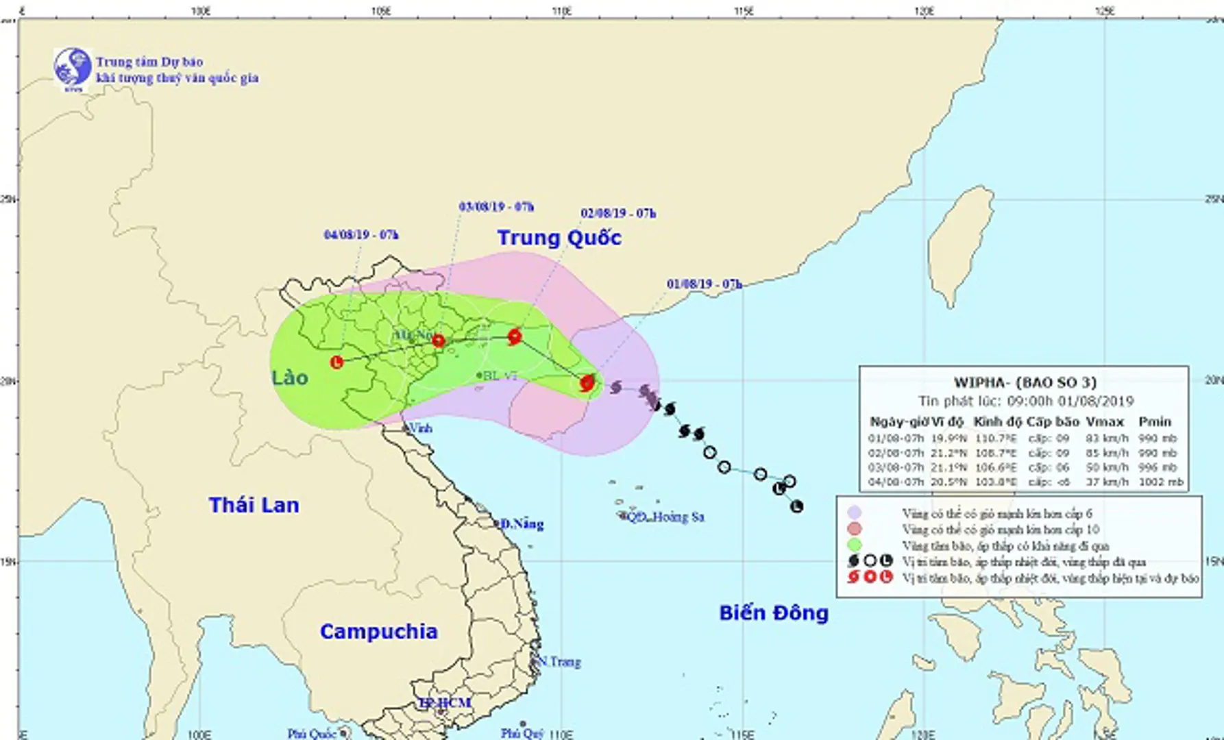 Thông tin mới nhất về bão số 3, Bắc Bộ mưa liên tiếp 3 ngày tới