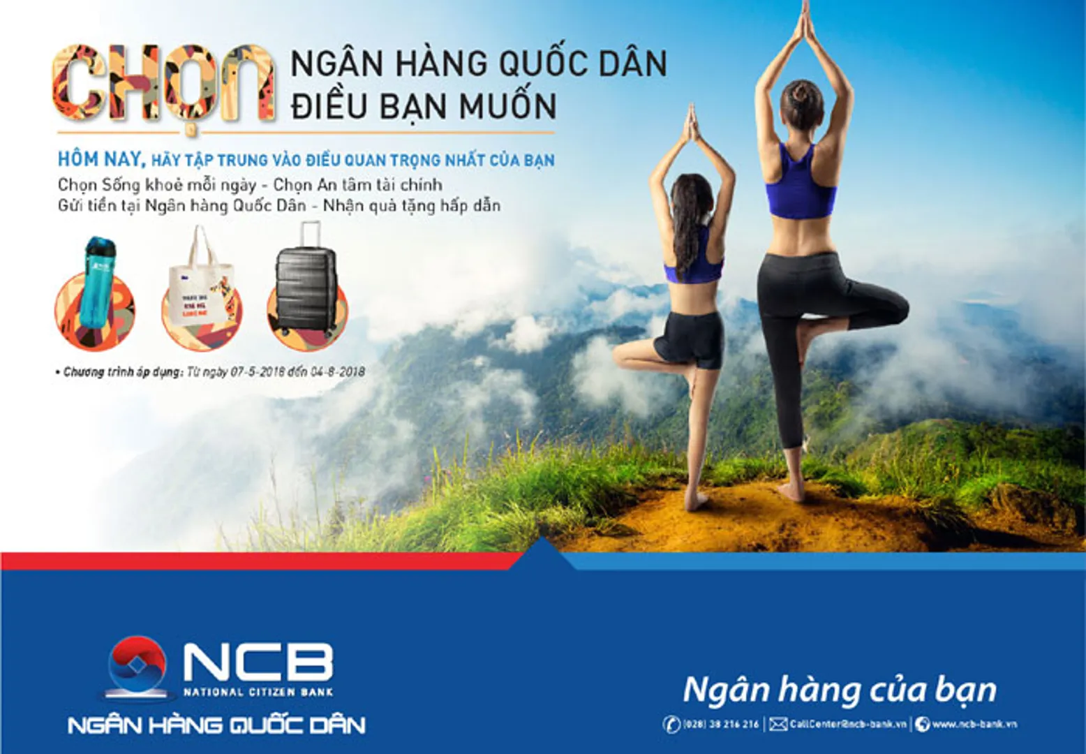 NCB khuyến mãi hè: “Chọn Ngân hàng Quốc Dân – Chọn điều bạn muốn”