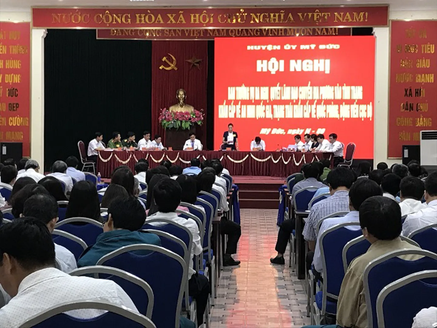 Huyện Mỹ Đức diễn tập khu vực phòng thủ năm 2018