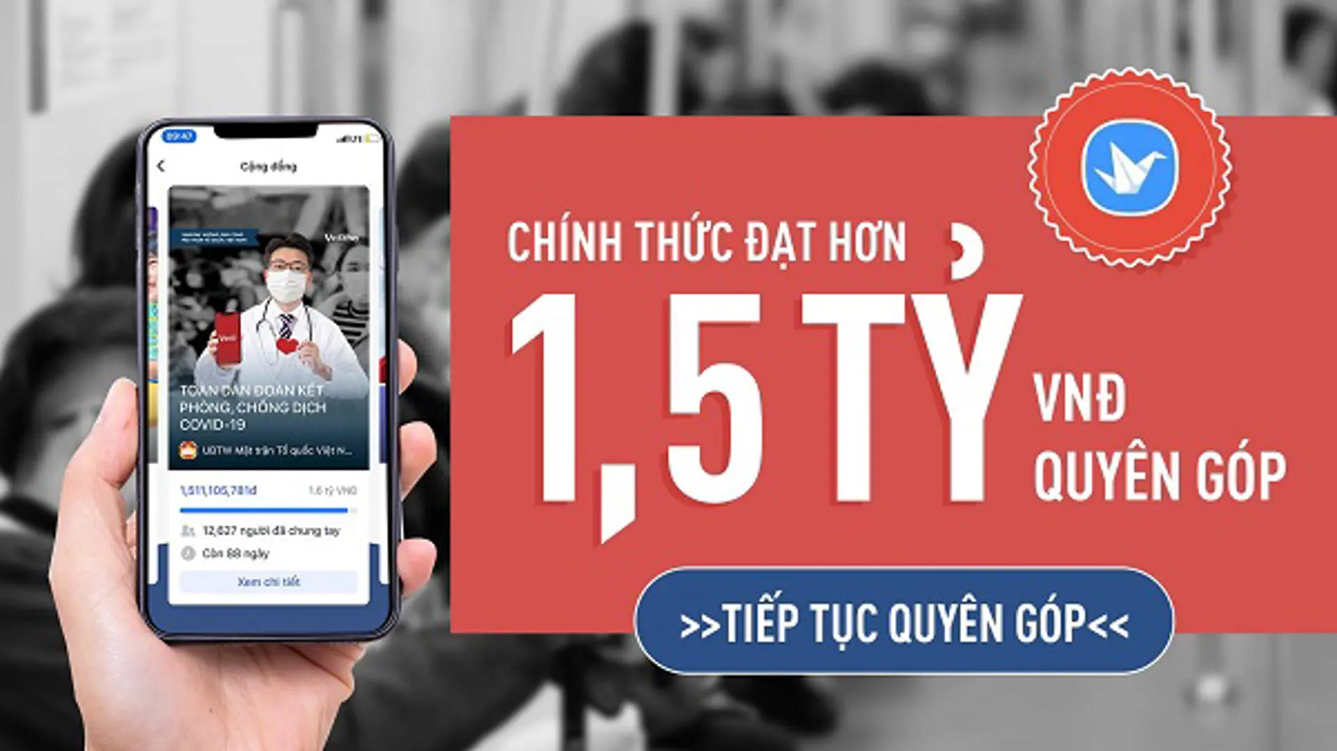 13.000 người dùng VinID ủng hộ hơn 1,5 tỷ đồng phòng, chống dịch Covid-19