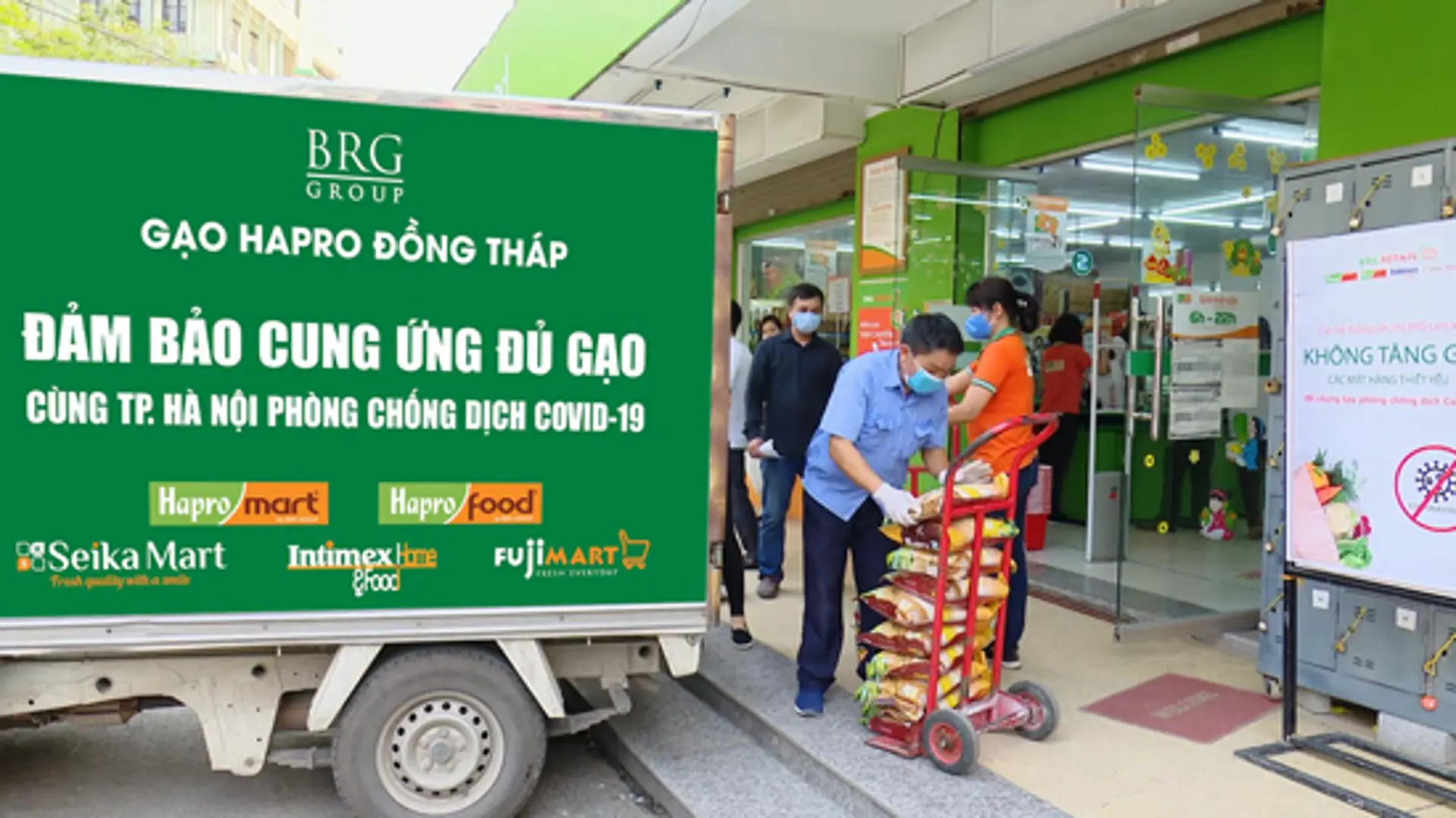 BRGMart đảm bảo cung ứng các mặt hàng thiết yếu cho Nhân dân trong khu vực cách ly