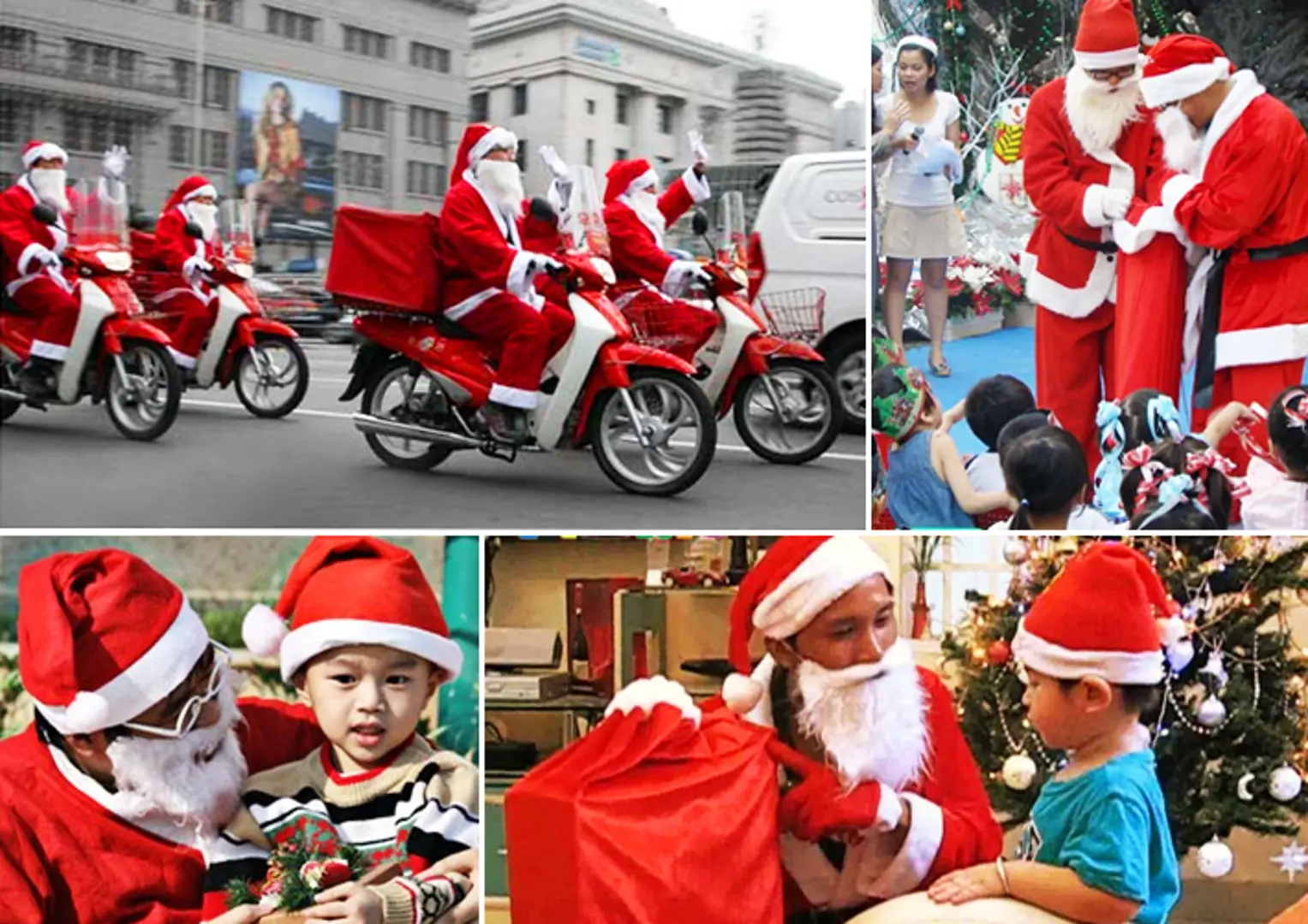 Dịch vụ ông già Noel đi tặng quà hút khách