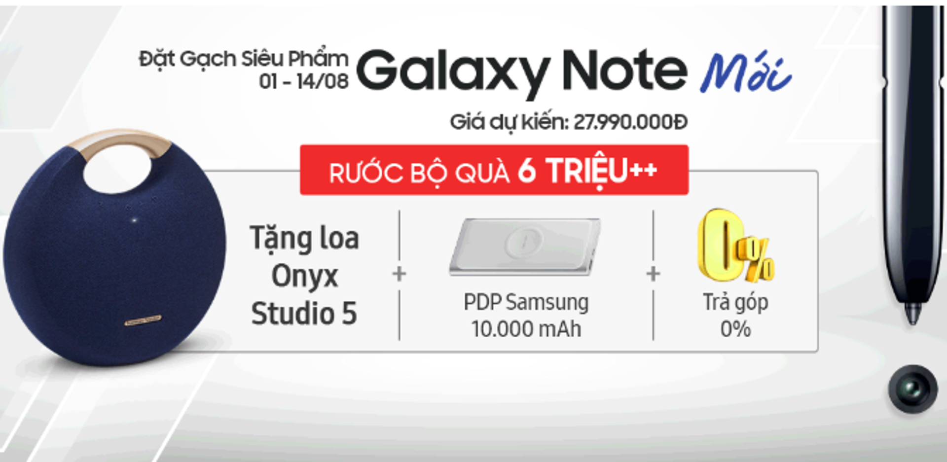 Đã có thể đặt trước Galaxy Note 10, giá từ 28 triệu đồng