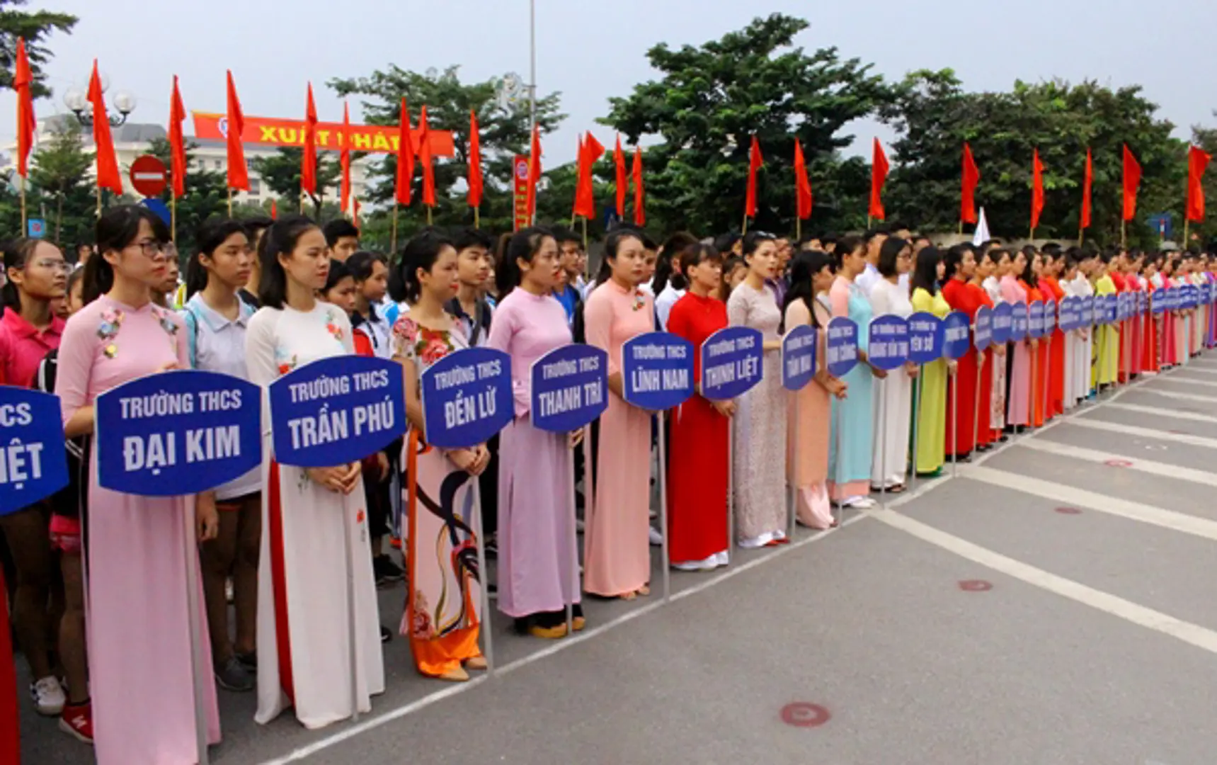 Hoàng Mai: Gần 500 vận động viên tham gia giải chạy Báo Hànộimới năm 2018