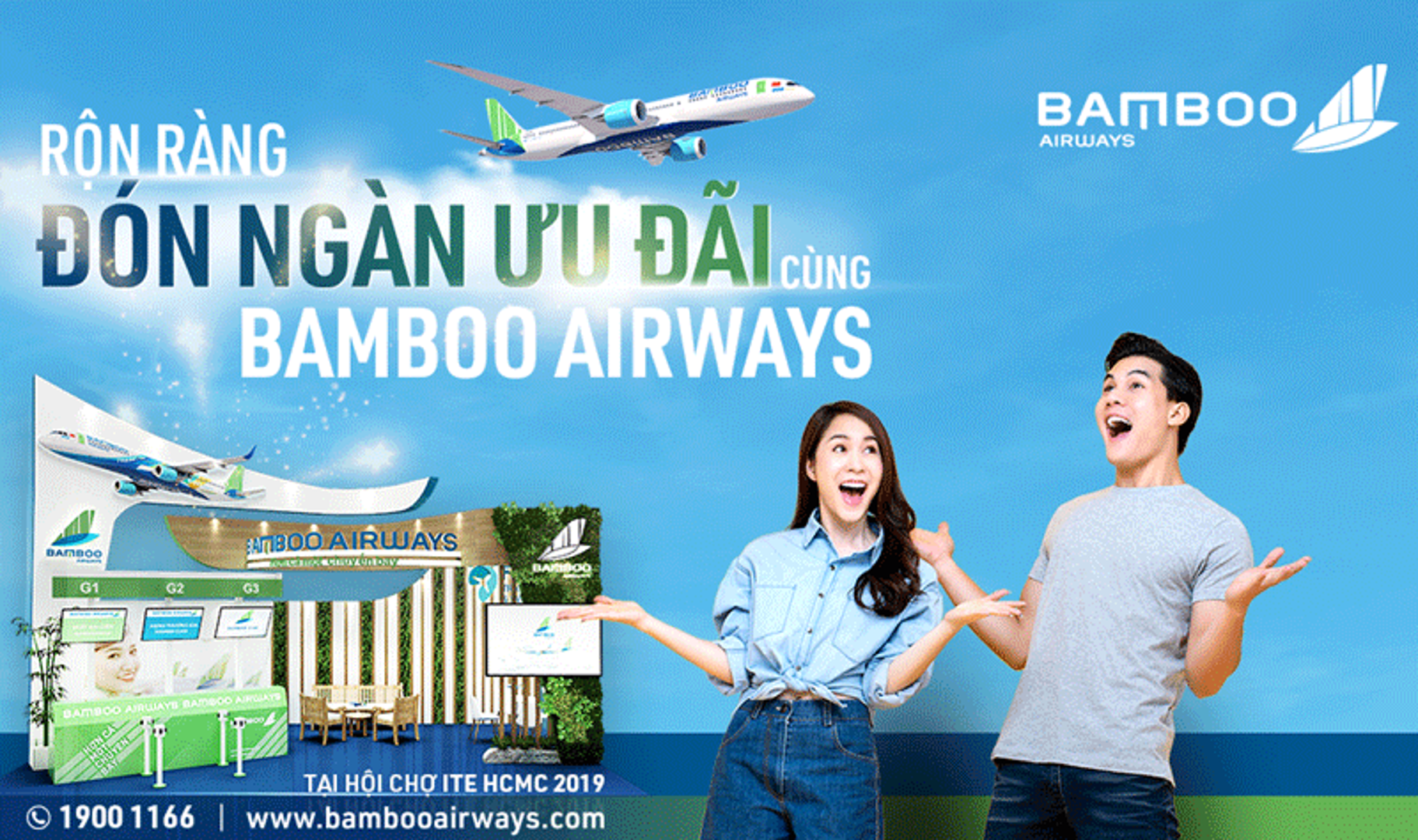 Bamboo Airways “tung” hàng ngàn vé ưu đãi tại Hội chợ Du lịch Quốc tế ITE 2019