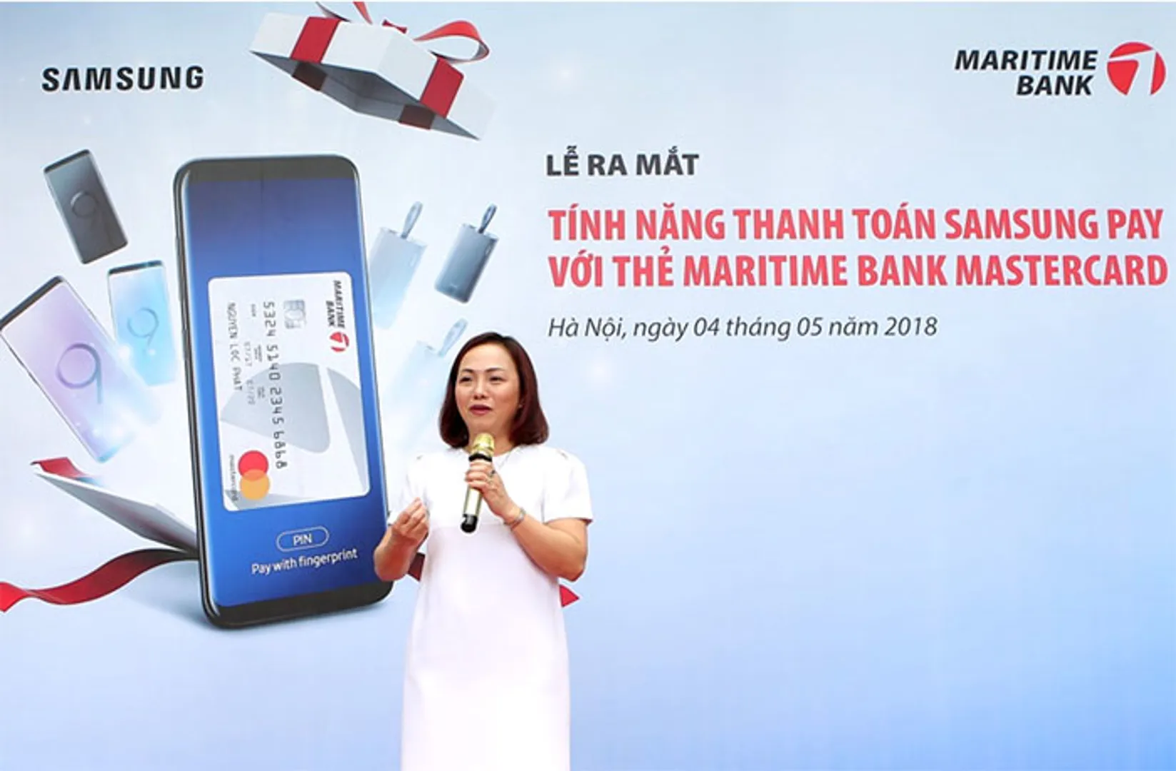 Maritime Bank phối hợp cùng Samsung ra mắt phương thức hiện đại “chạm” để thanh toán