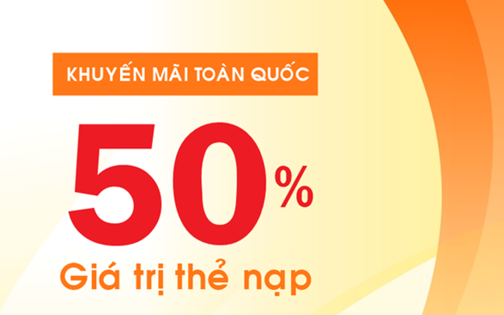 Các nhà mạng bất ngờ quay lại khuyến mại 50% thẻ nạp