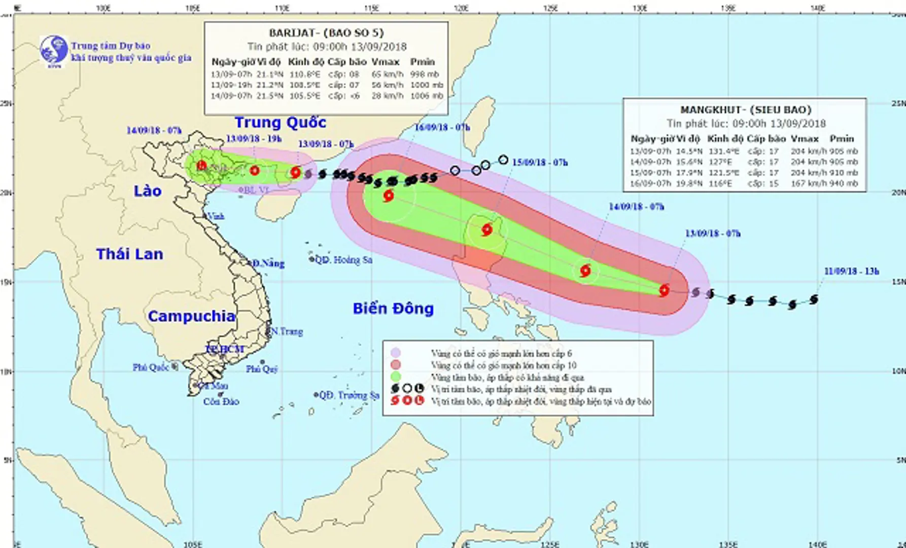 Siêu bão Mangkhut sẽ ảnh hưởng đến Việt Nam như thế nào?