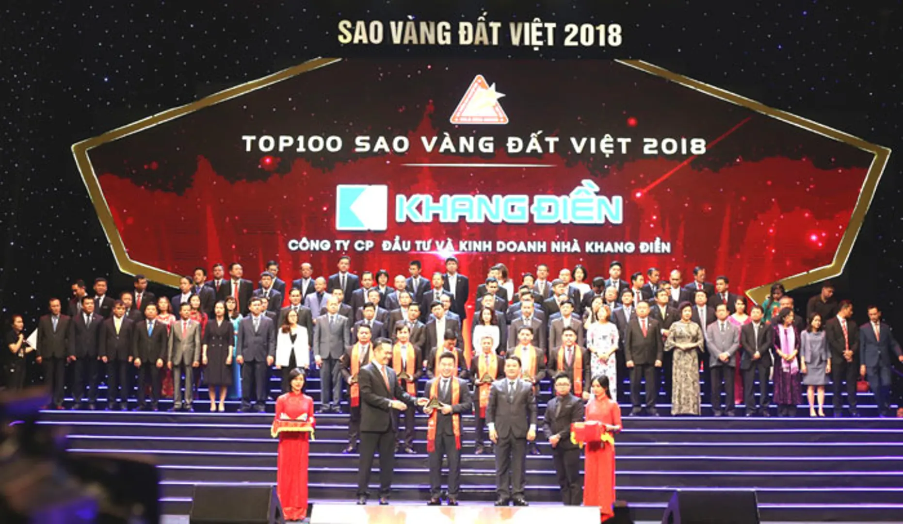 Các doanh nghiệp đạt giải thưởng Sao Vàng Đất Việt 2018