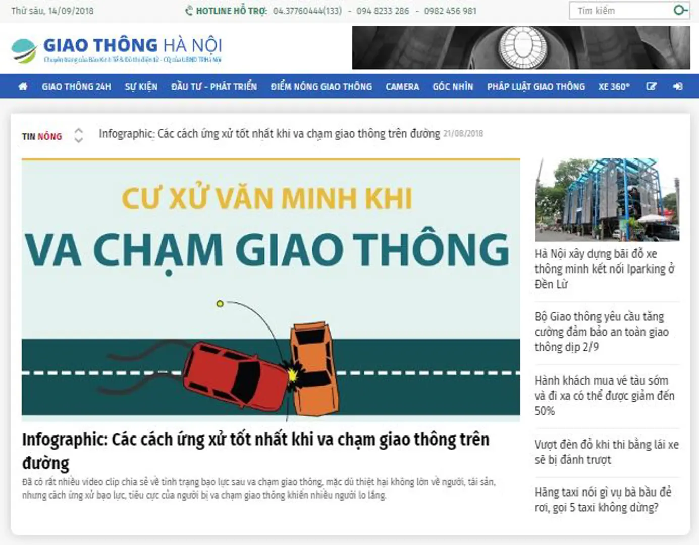 Thể lệ Cuộc thi “Vì An toàn giao thông Thủ đô năm 2018” trên Internet