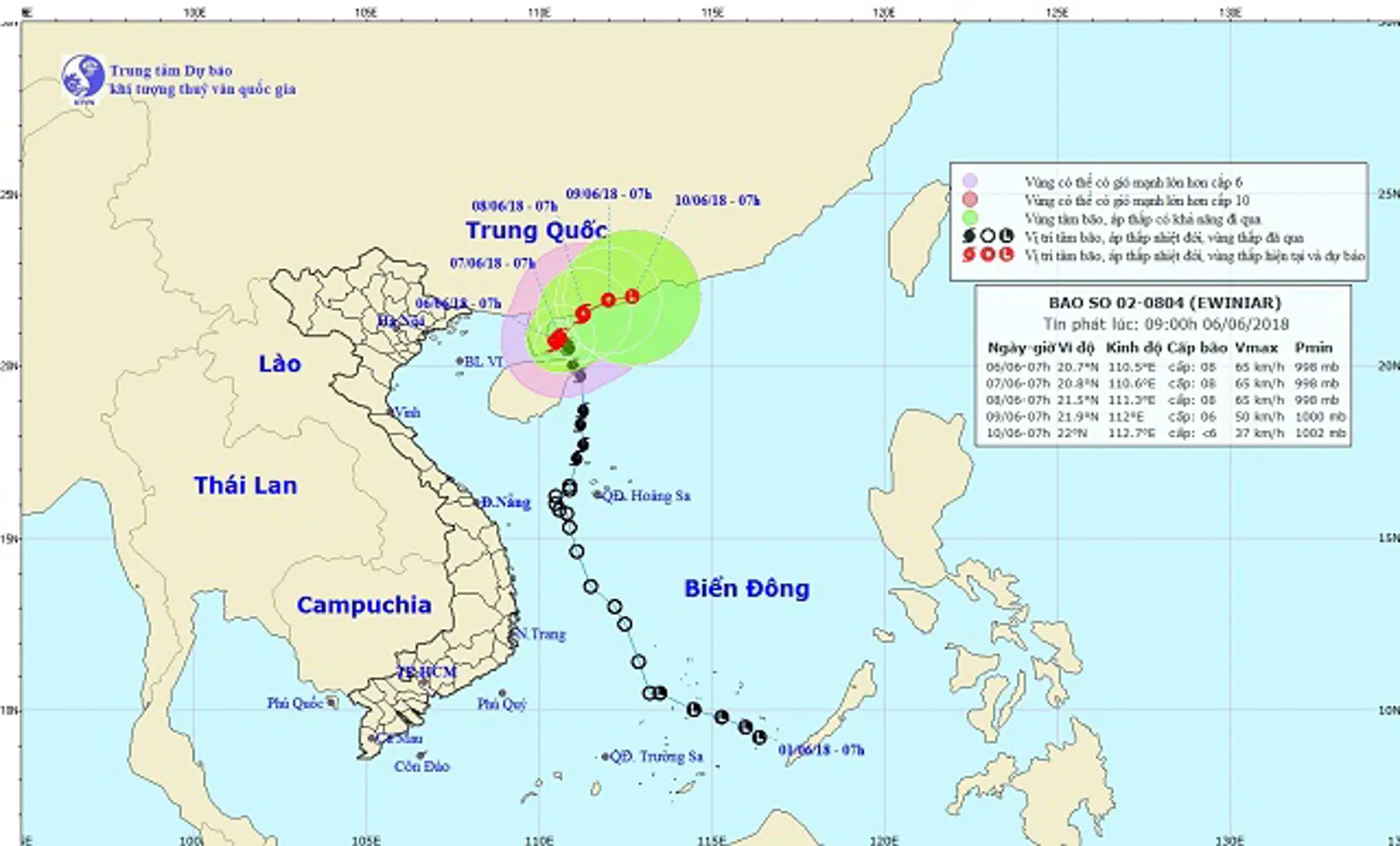 Bão số 2 di chuyển chậm, khu vực Quảng Trị - Quảng Ngãi biển động mạnh