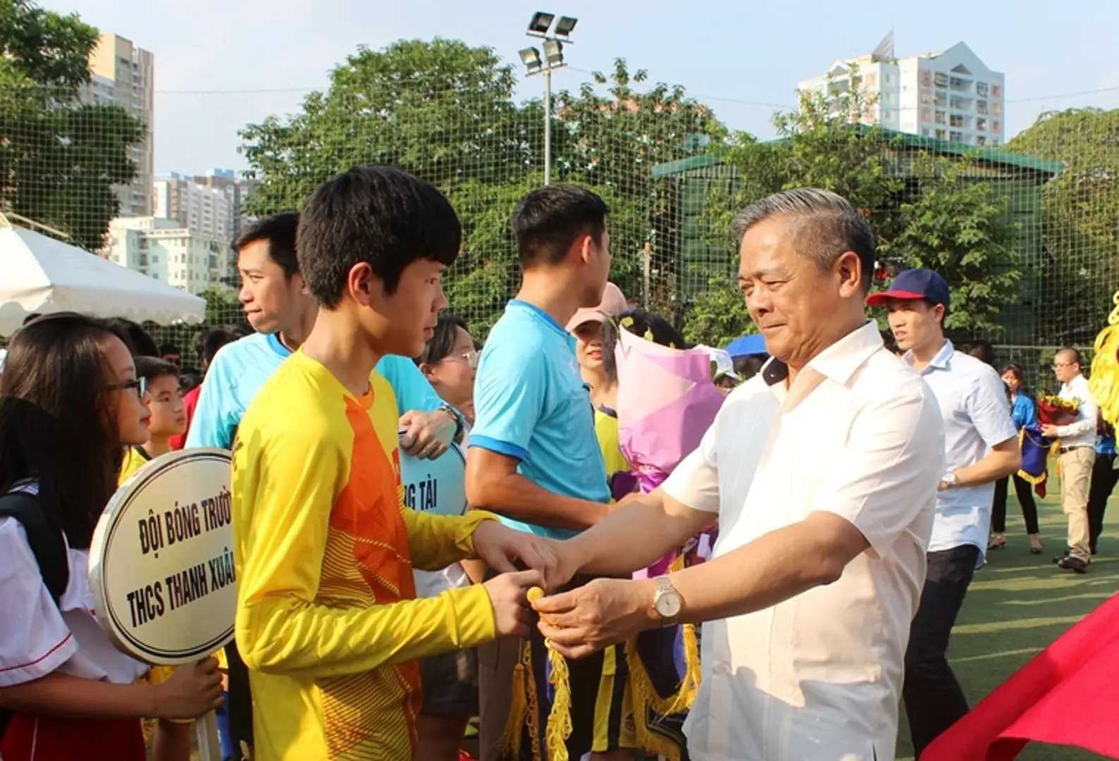 25 đội tham gia giải bóng đá thiếu niên - nhi đồng quận Thanh Xuân