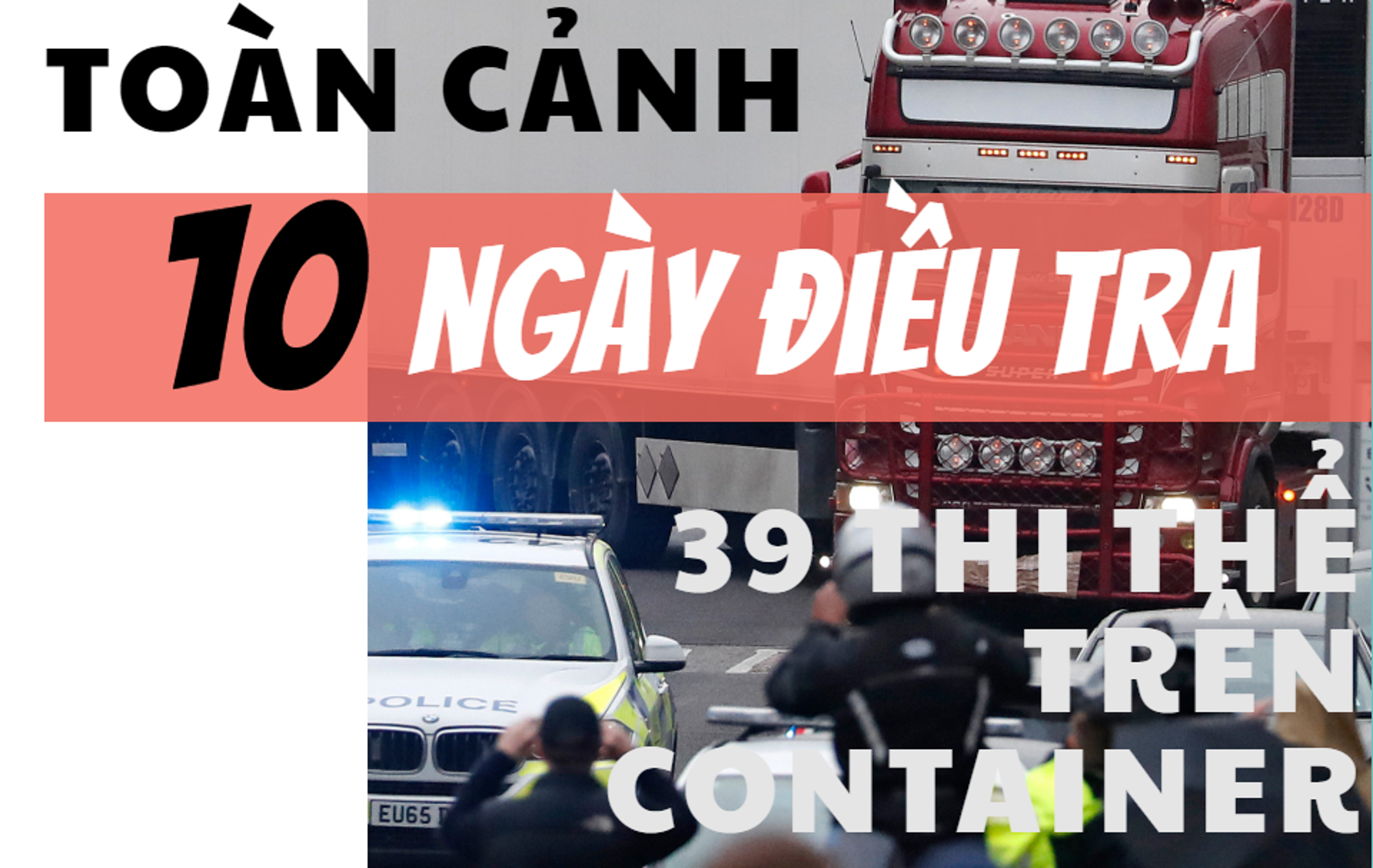 [Infographic] Toàn cảnh 10 ngày điều tra vụ 39 thi thể trên xe container tại Anh