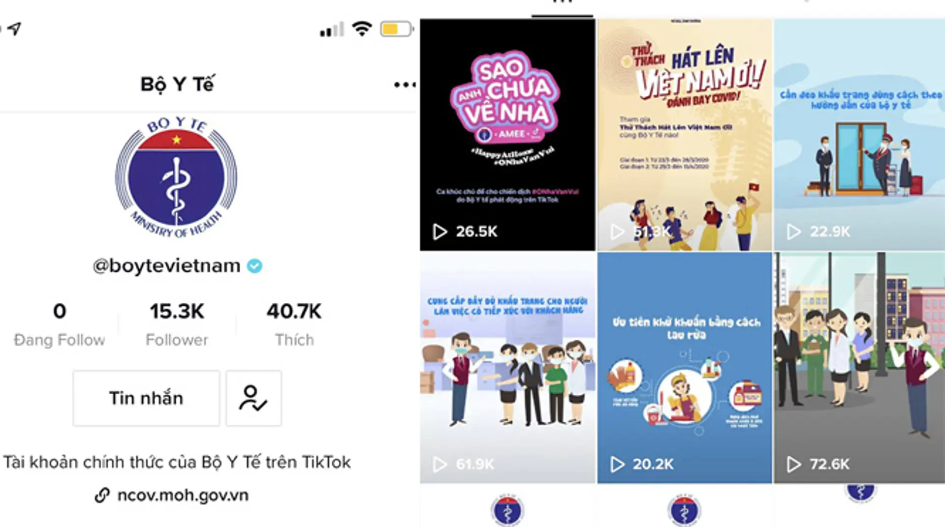 Bộ Y tế ra mắt kênh chống dịch trên nền tảng TikTok