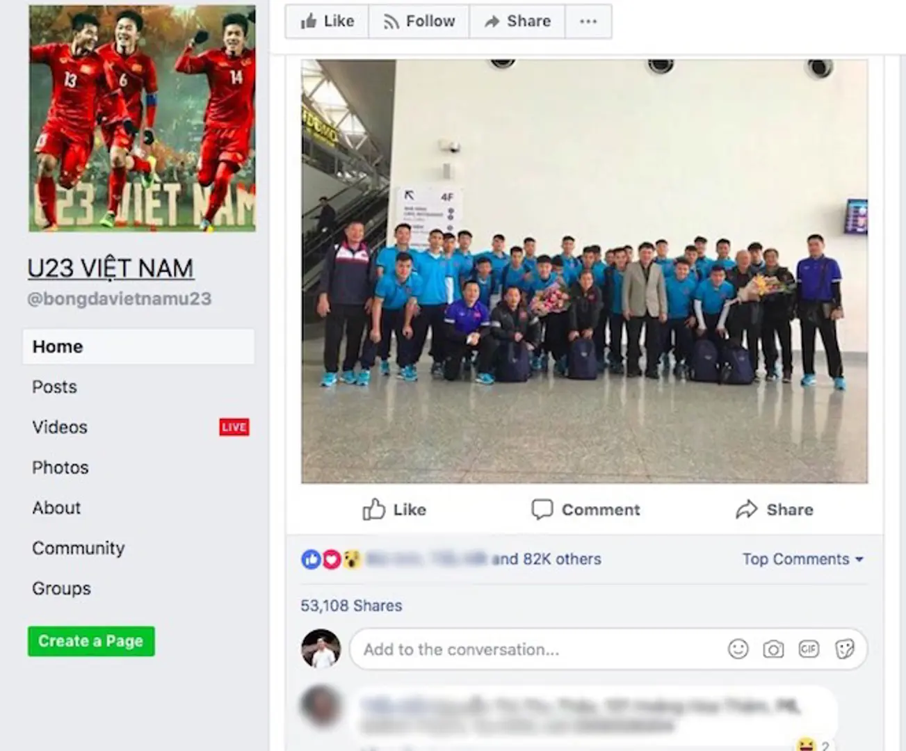 57.000 người lộ thông tin vì Fanpage giả mạo U23 Việt Nam