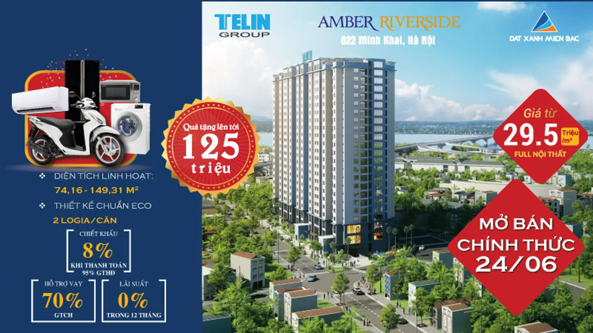 Đập tan nắng hè cùng cơn lốc quà tặng từ dự án Amber Riverside