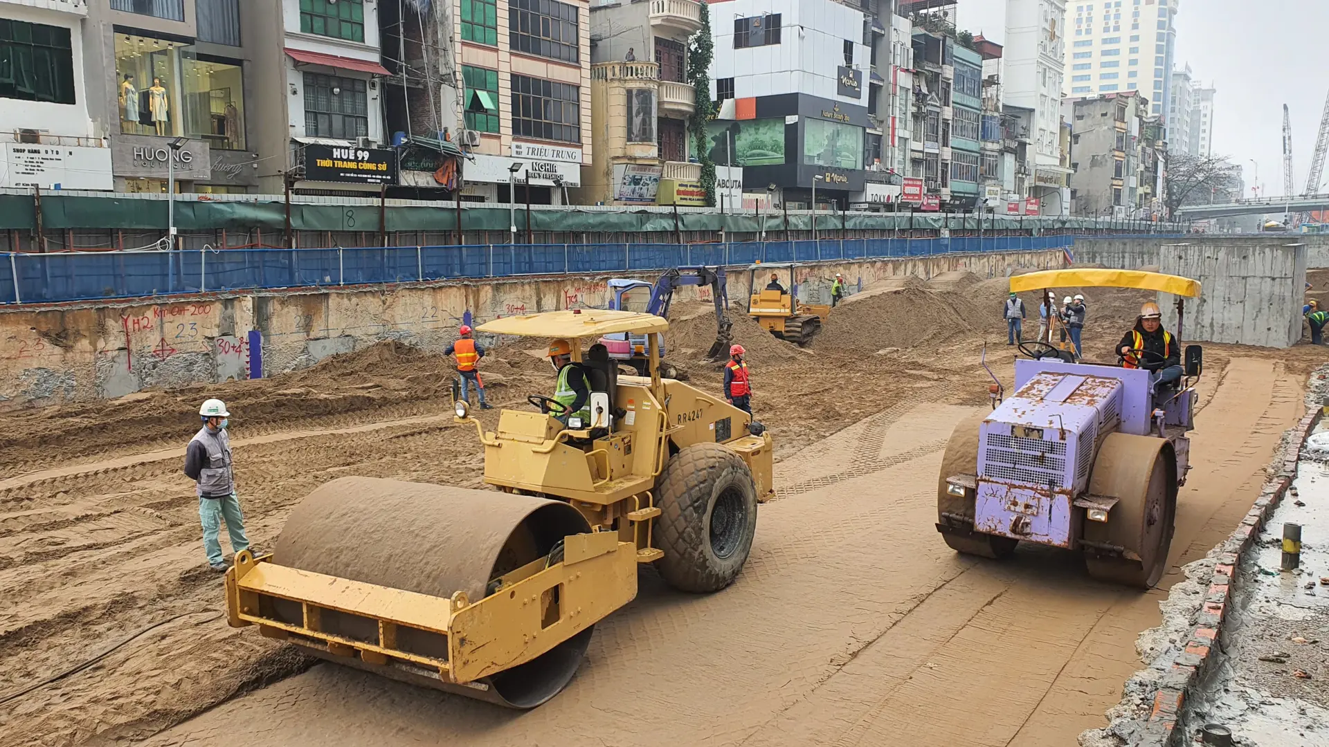 Đường sắt đô thị Nhổn - Ga Hà Nội thi công 3 ca sau Tết