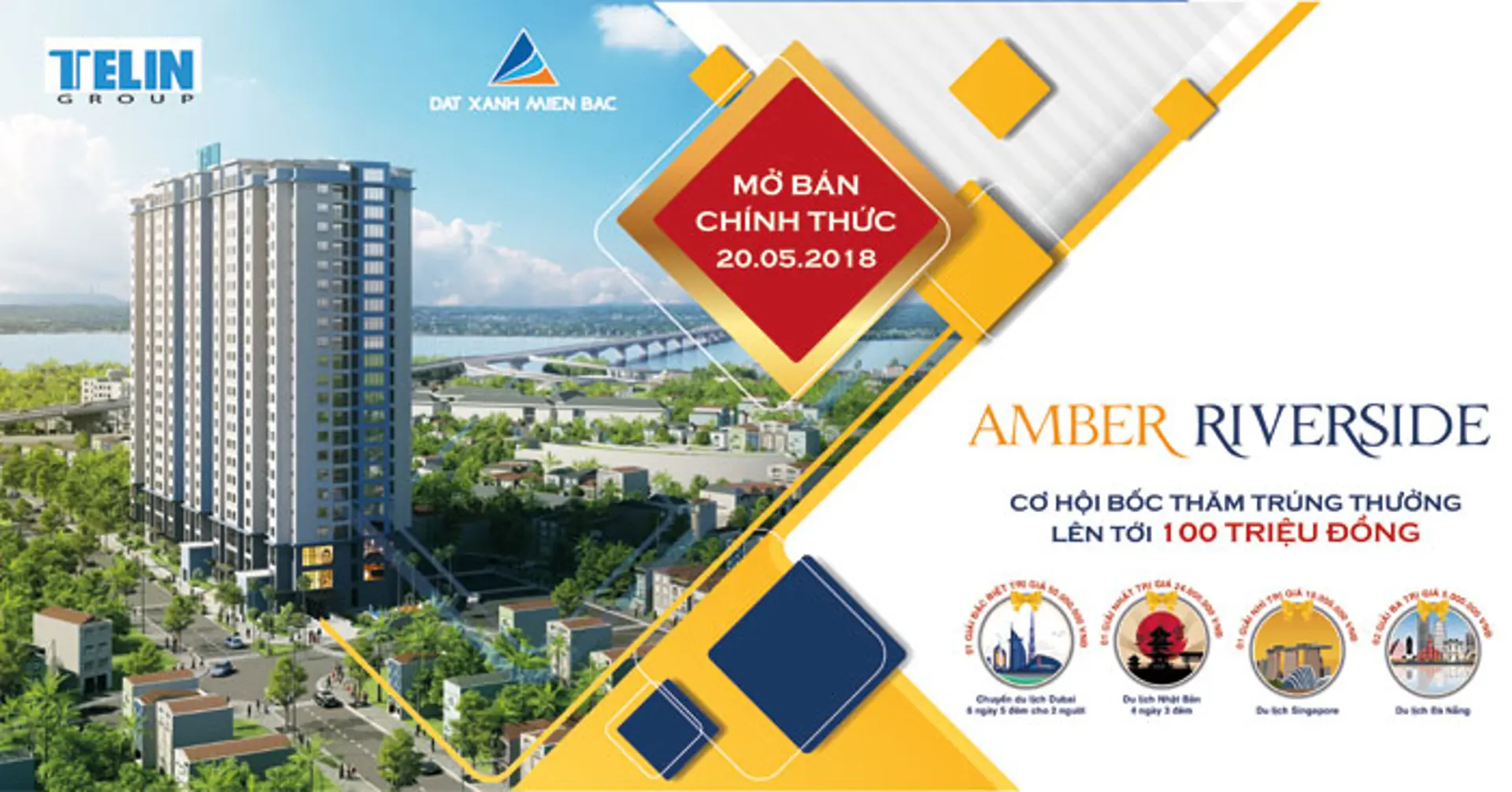 Bùng nổ quà tặng chào đón mở bán Amber Riverside