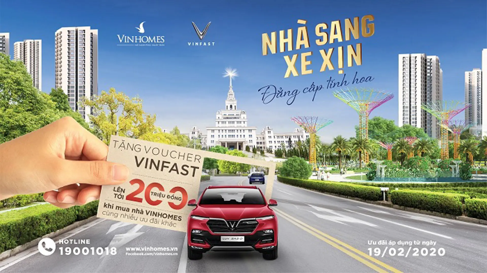 Mua nhà Vinhomes tặng voucher xe Vinfast lên tới 200 triệu đồng