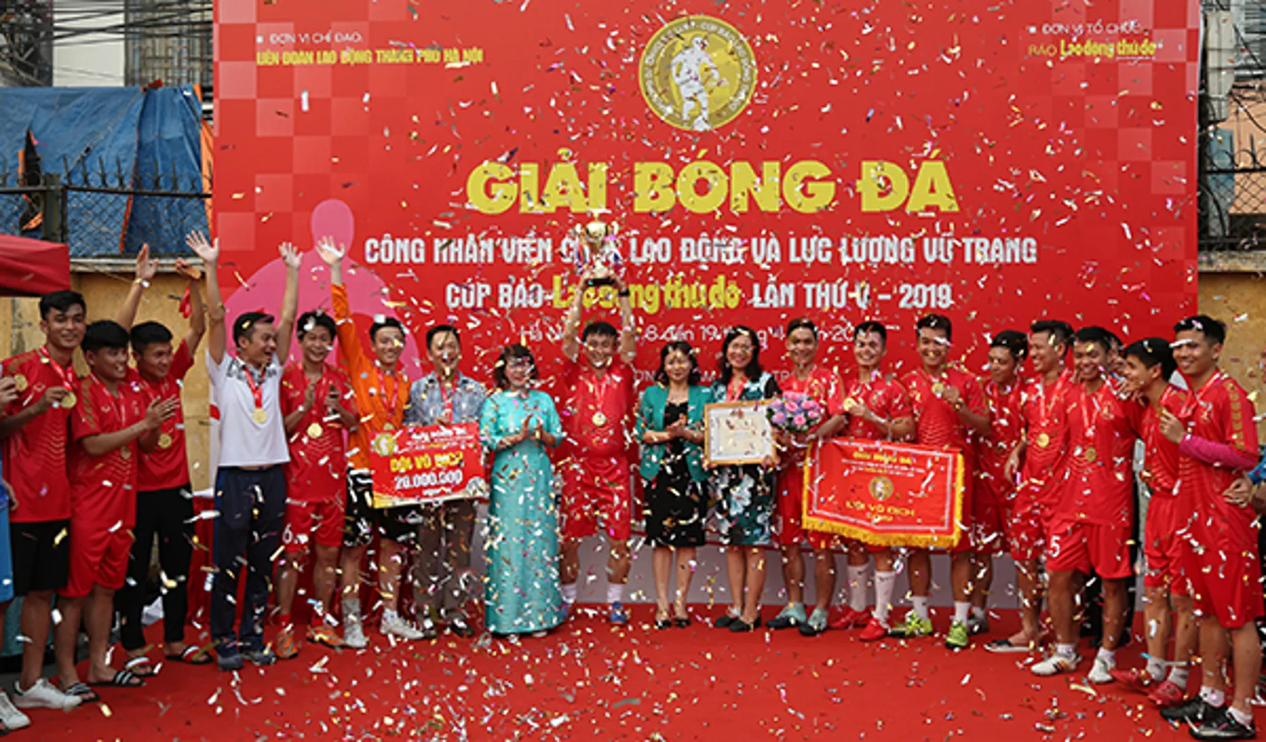 Bế mạc Giải bóng đá Cup báo Lao động Thủ đô năm 2019