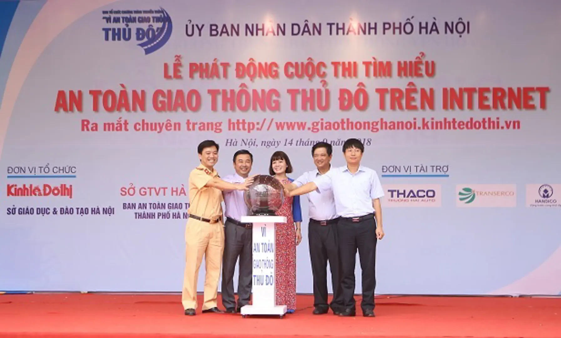 Phát động cuộc thi trắc nghiệm về ATGT trên internet và ra mắt chuyên trang giaothonghanoi.kinhtedothi.vn