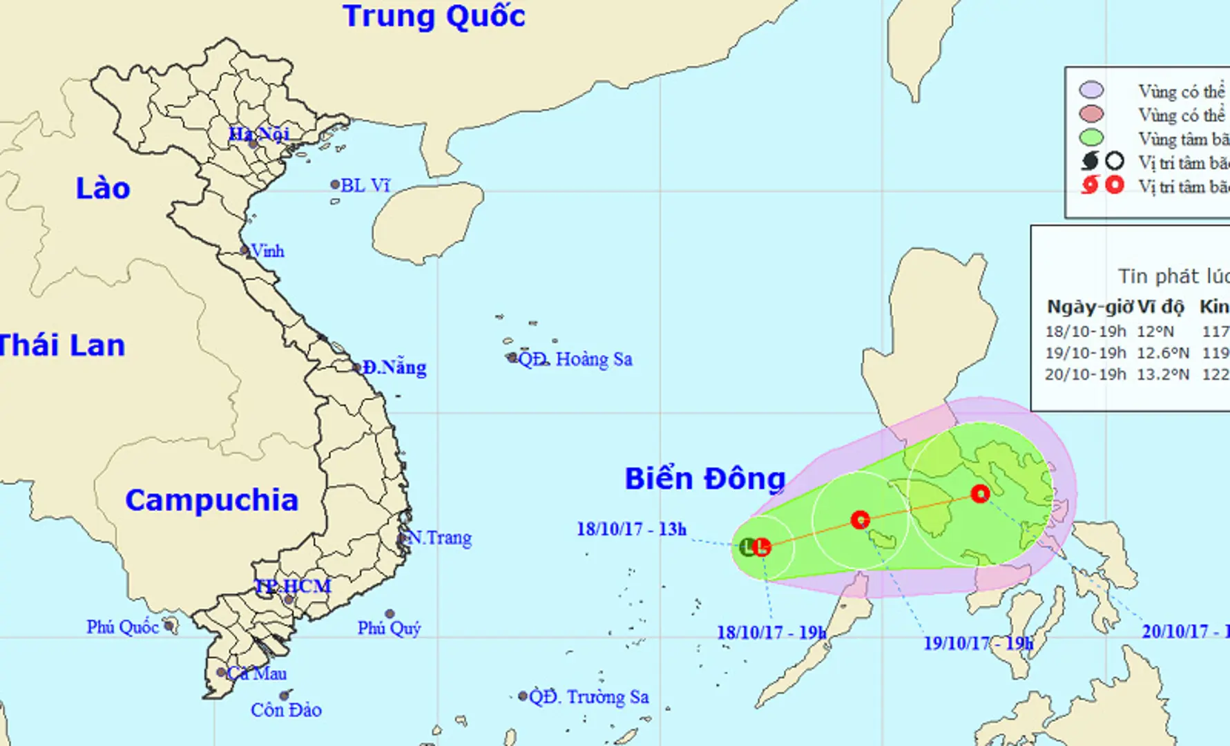 Xuất hiện vùng áp thấp trên Biển Đông, Nam Bộ mưa lớn