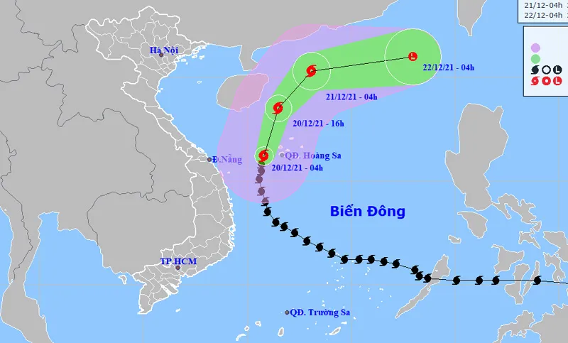Thời tiết ngày 20/12: Các tỉnh miền Bắc và Hà Nội trời rét, bão số 9 suy yếu dần
