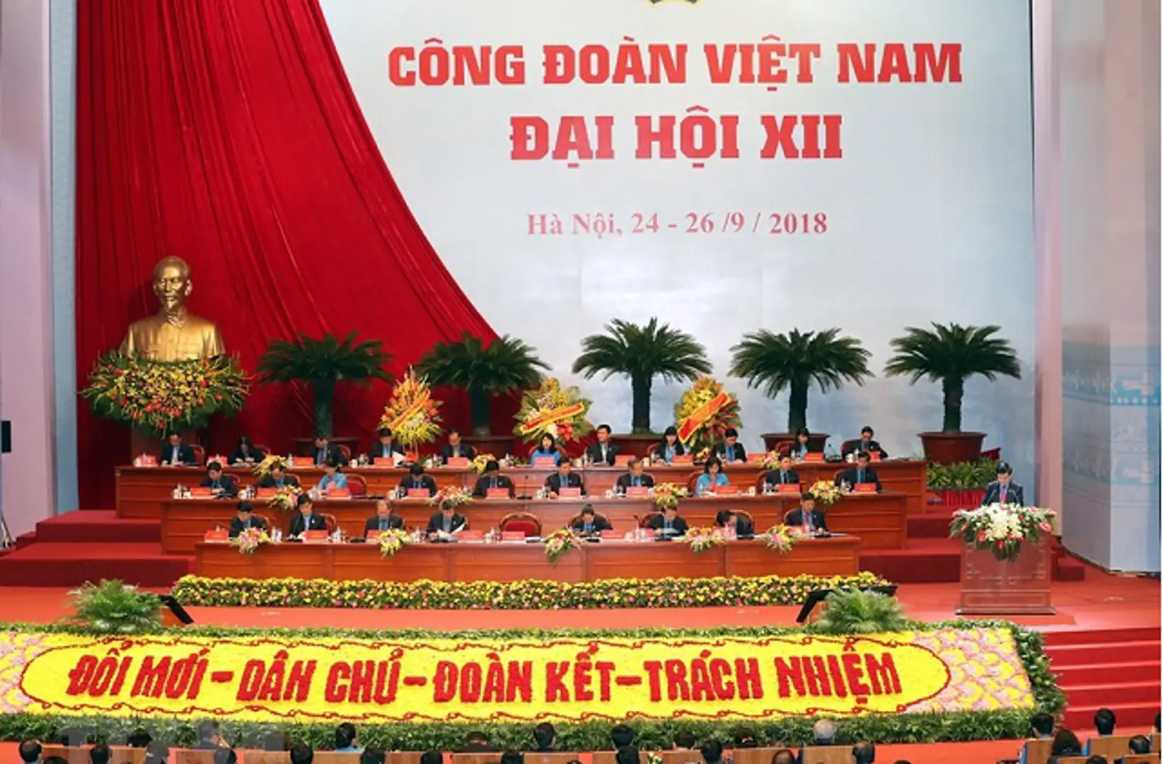 Khai mạc Đại hội Công đoàn Việt Nam lần thứ XII